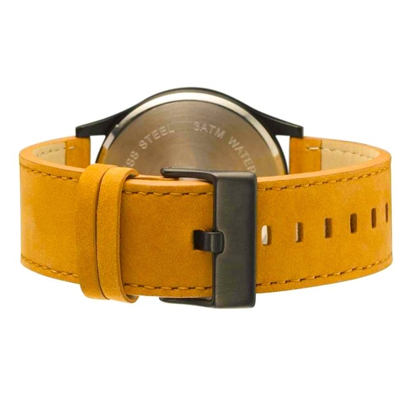 BRAND NEW CLASSIC MATTE LEATHER QUARTZ WATCH + bonus free gift included - Picture 2 of 7